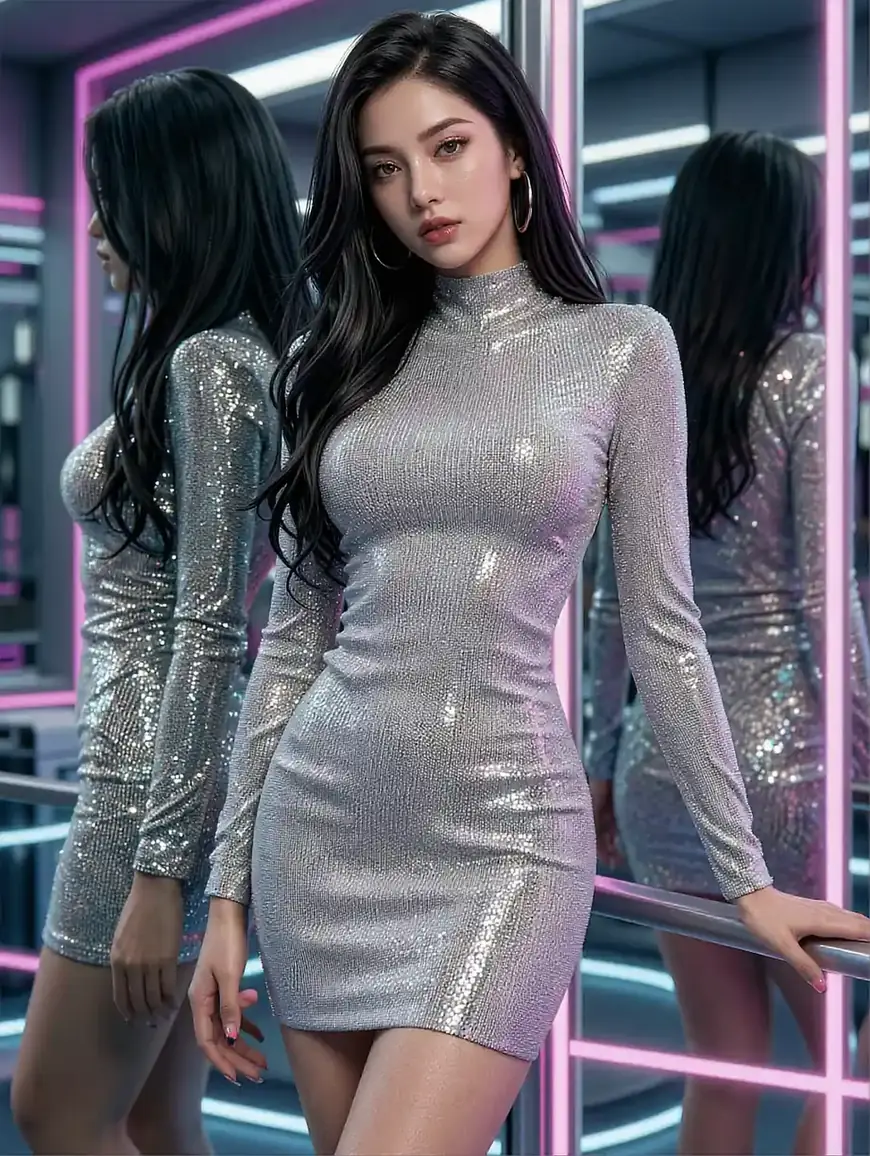 Fictional AI character featured on the second landing page, at a desk – 68842b10